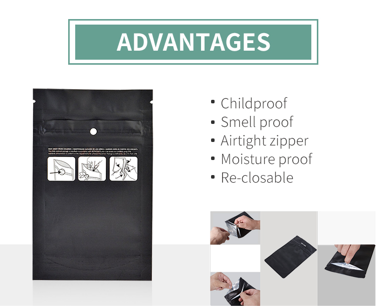Child Resistant Pinch And Pull Bags
